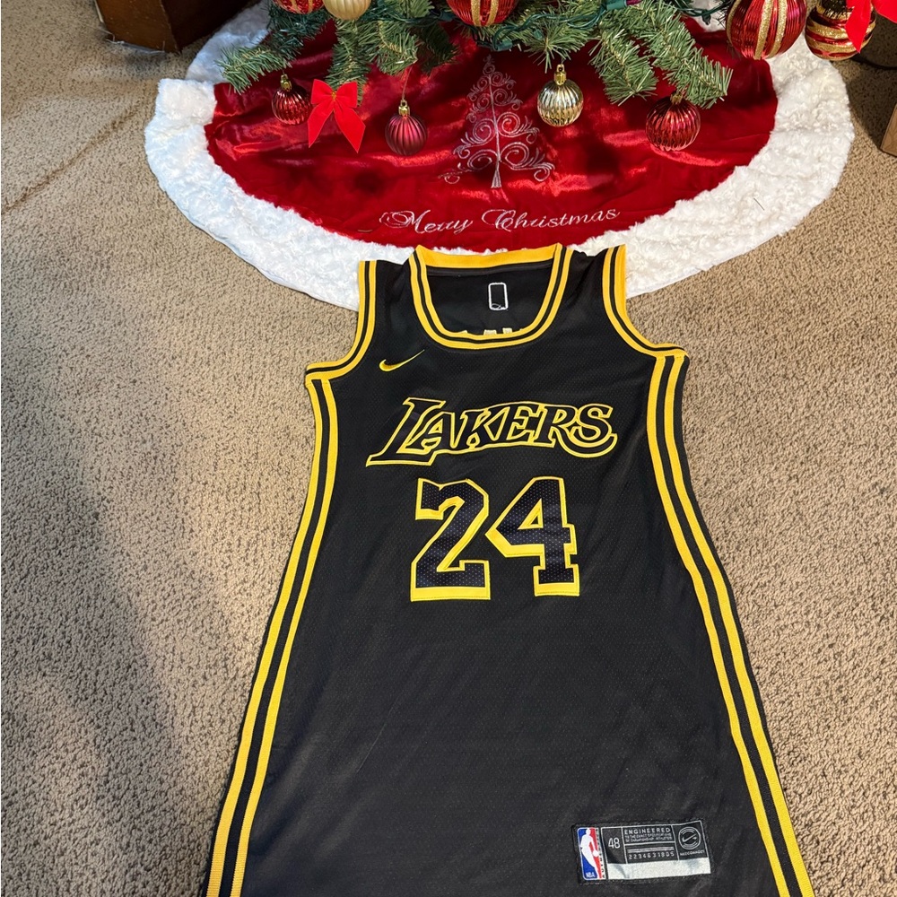 NBA Black and Yellow Lakers Holiday Jersey